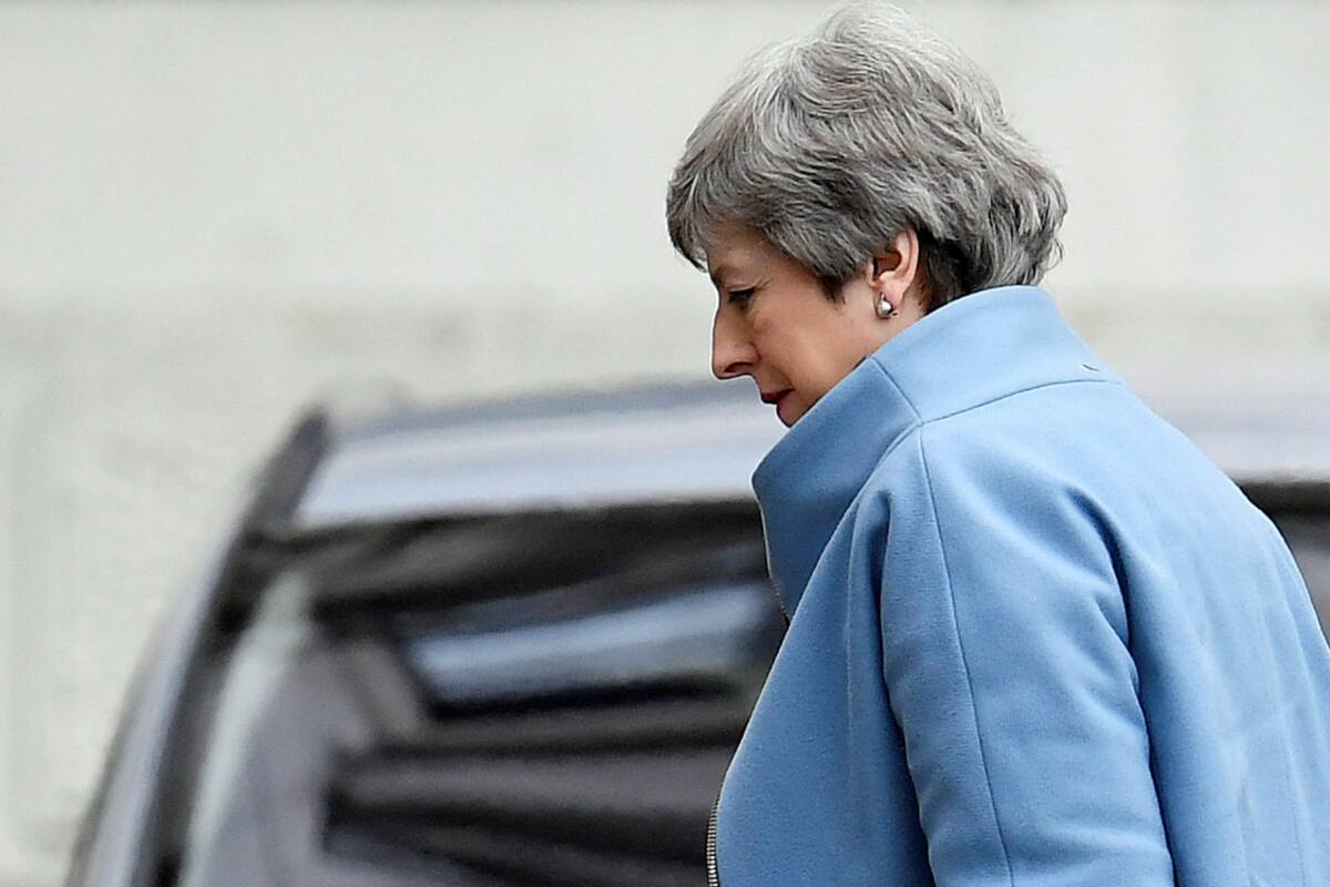 La primera ministra británica, Theresa May, está cada vez