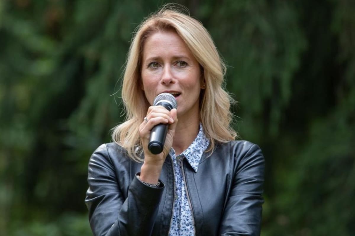 La primera ministra de Estonia, Kaja Kallas