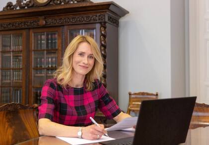 La primera ministra de Estonia Kaja Kallas