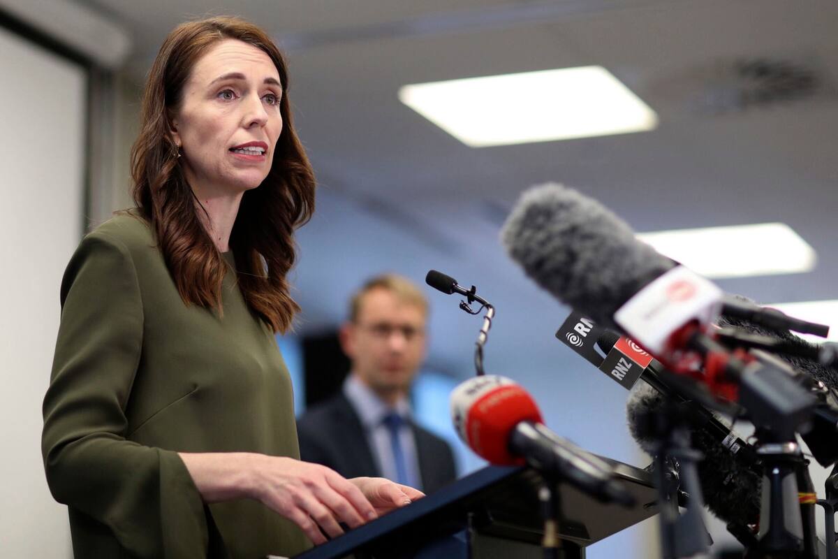 La primera ministra de Nueva Zelanda, Jacinda Ardern