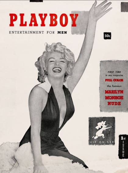 La primera Playboy con Marilyn Monroe en la portada, salió en diciembre de 1953, aunque no se ve la fecha en la publicación