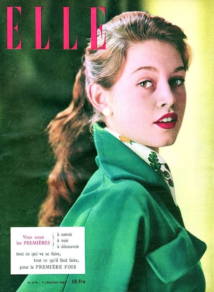 La primera portada de Brigitte Bardot en la revista Elle, a los 15 años