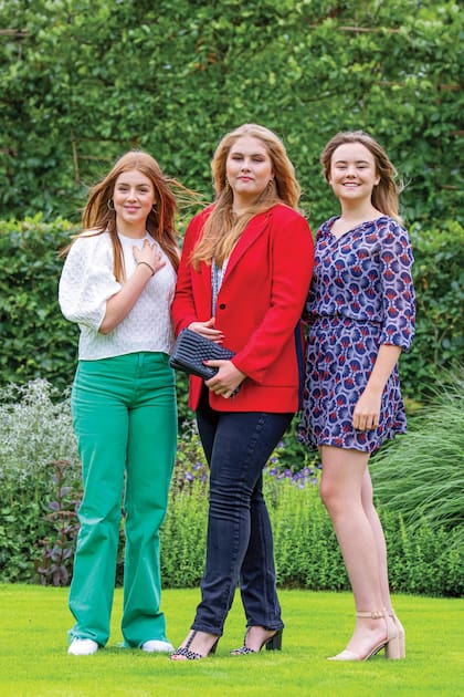 La princesa Amalia, la princesa Alexia y la princesa Ariane, las tres hijas de Máxima y Guillermo