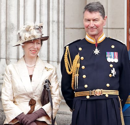 La princesa Ana con su actual esposo, Timothy Laurence.