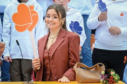 La princesa Ariane, la menor de las tres, también se sumó a las competencias interactivas.