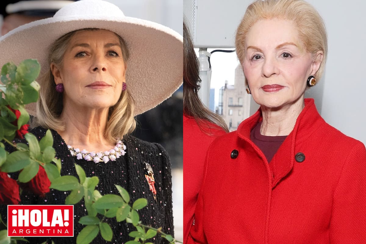 La princesa Carolina y Carolina Herrera, abuelas orgullosas.