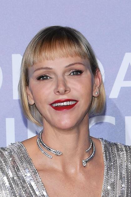 La princesa, con un corte bob y flequillo estilo "Amelie".