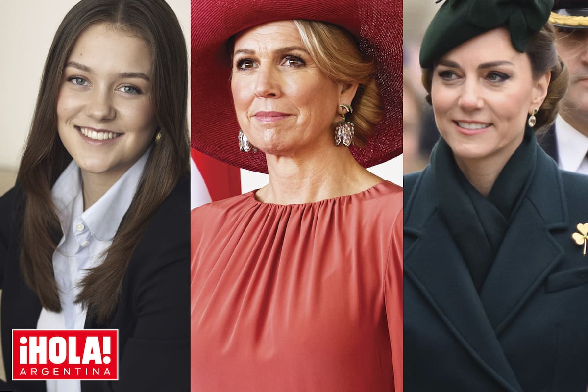 La princesa Isabella de Dinamarca, la reina Máxima de los Países Bajos y Kate, la princesa de Gales.