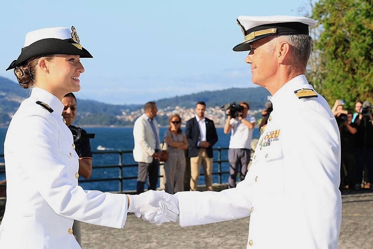 La Princesa Leonor ingresa en la Escuela Naval Militar de Marín