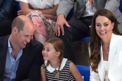 La princesa llamó la atención por sus gestos entusiastas durante la competencia de natación