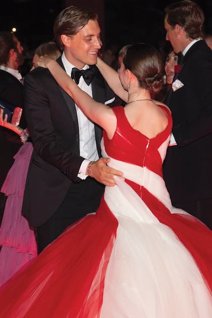 La princesa se mostró muy cariñosa con su novio, Ben-Sylvester Strautmann.