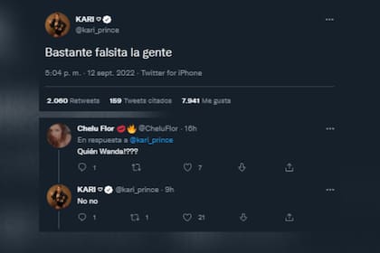 La Princesita desmintió los rumores de mala onda con Wanda Nara (Foto: Captura de Twitter)
