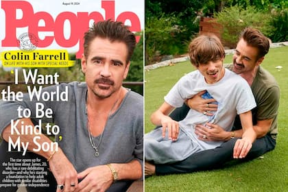 La producción de fotos para la revista People que realizó Colin con James para concientizar (Foto: People)