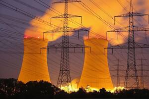 La producción de un reactor nuclear alimenta ciudades enteras.