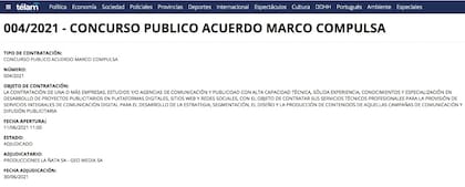 La productora de Roberto Navarro, dirigida por su hija María Florencia, ganó el concurso, a través de Télam, por desarrollo de proyectos publicitarios