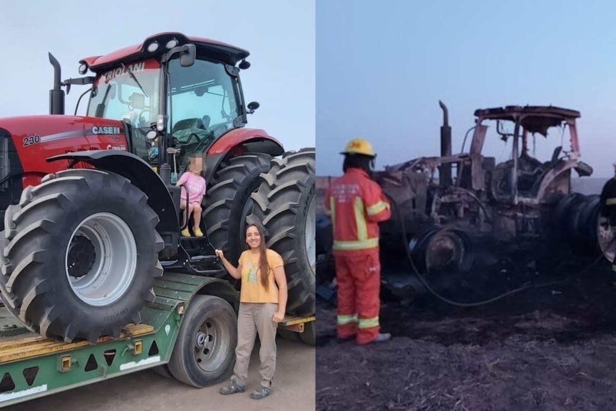 La productora Mariángeles Lovera compartió en redes sociales que se pudo comprar un nuevo tractor luego de que hace un mes se le quemó el que tenía