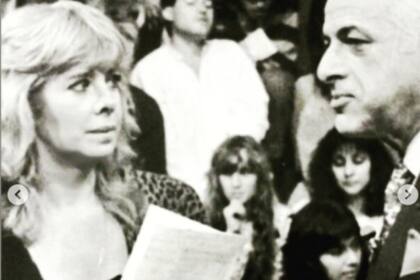 La productora Susana Supenengo junto a Gerardo Sofovich, con quien trabajó en dos ciclos televisivos
