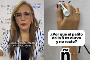 La profesora que sorprendió al revelar un dato desconocido de la letra ñ (Foto: Captura TikTok/@LaProfeMonicaH)