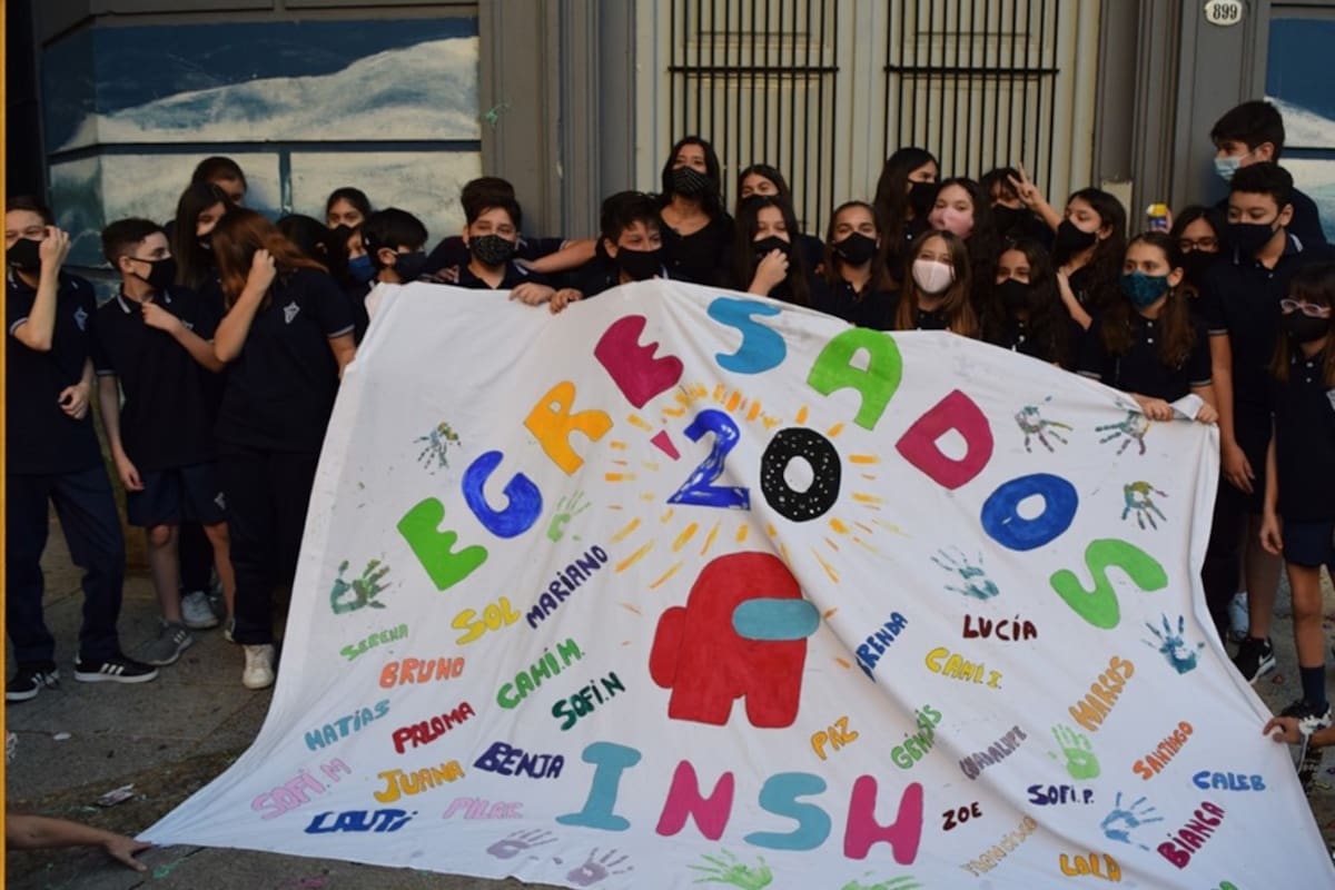 La promoción 2020 de la primaria del Instituto Nuestra Señora del Huerto, una de las damnificadas por la empresa Eilat