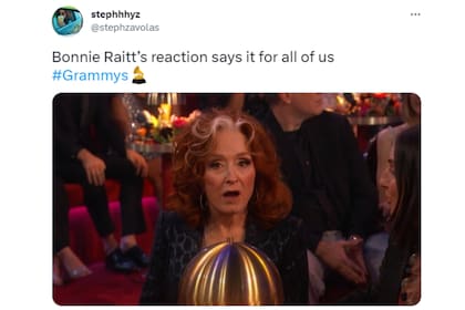 La propia Bonnie Raitt se mostró sorprendida al saber que era ganadora