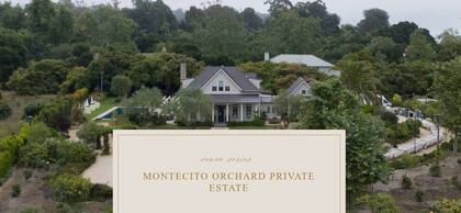 La propiedad en Montecito cuenta con piscina y está rodeada de vegetación (Amanda Marie & Co.)