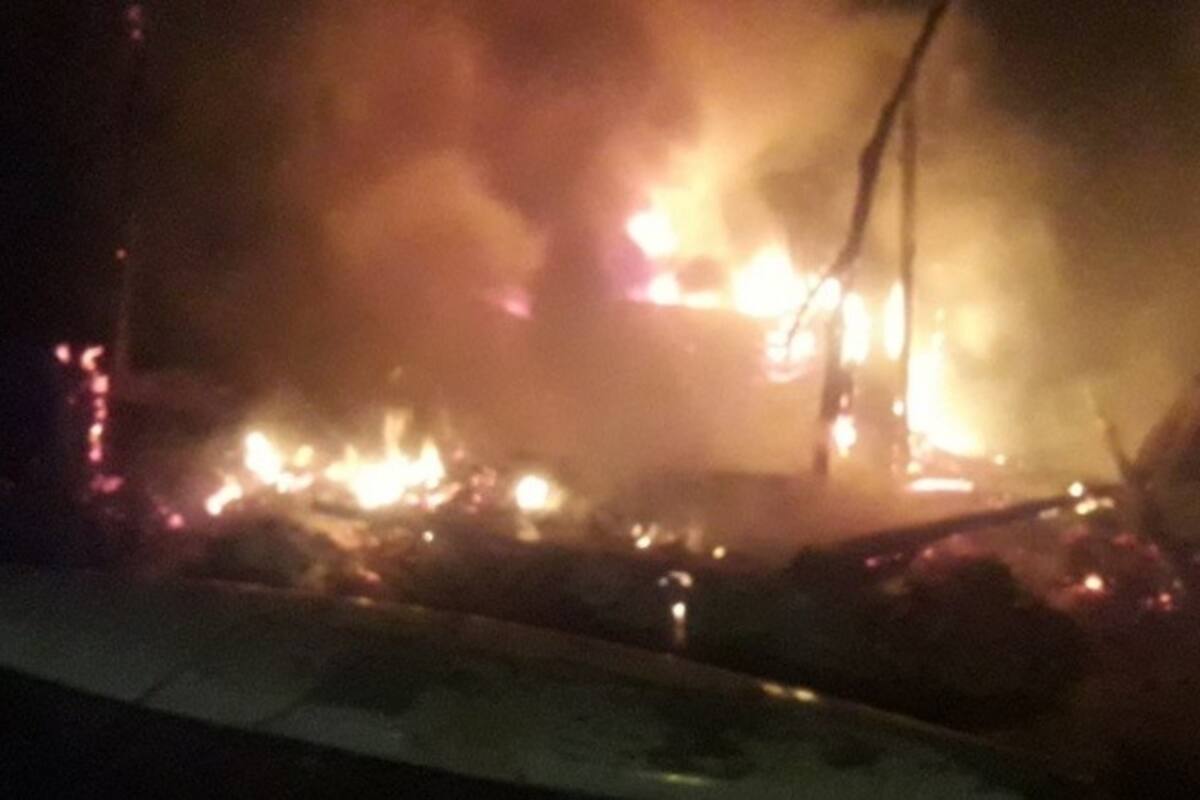 La propiedad quedó reducida a escombros