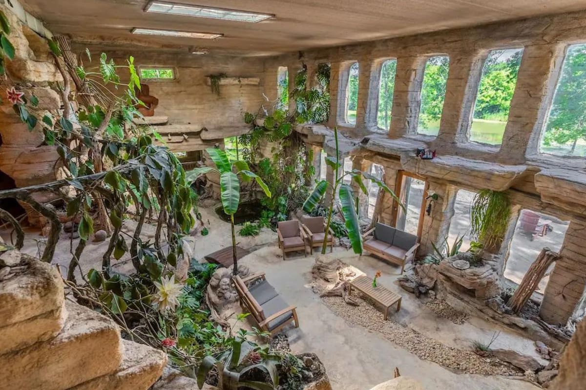 La propiedad sorprendió a propios y extraños por su diseño (Foto: Airbnb)