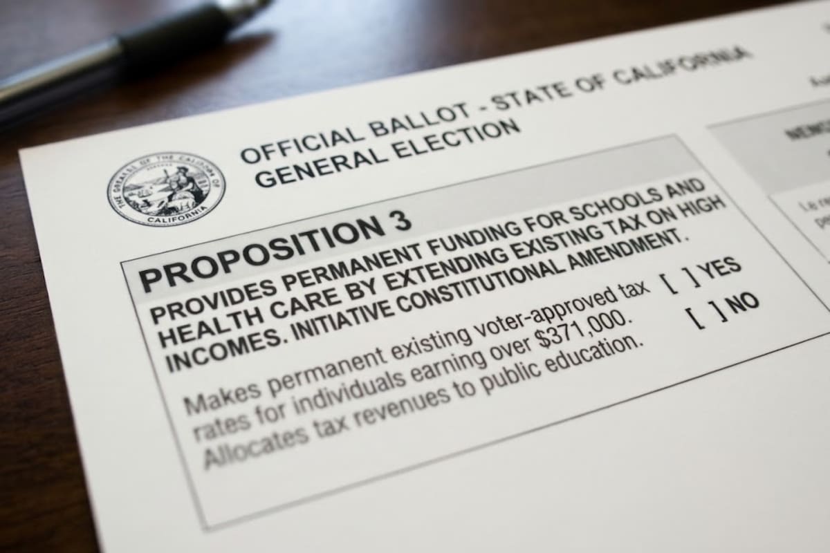 La Proposición 3 en California contempla hacer permanente el aumento tributario a los contribuyentes de mayores ingresos