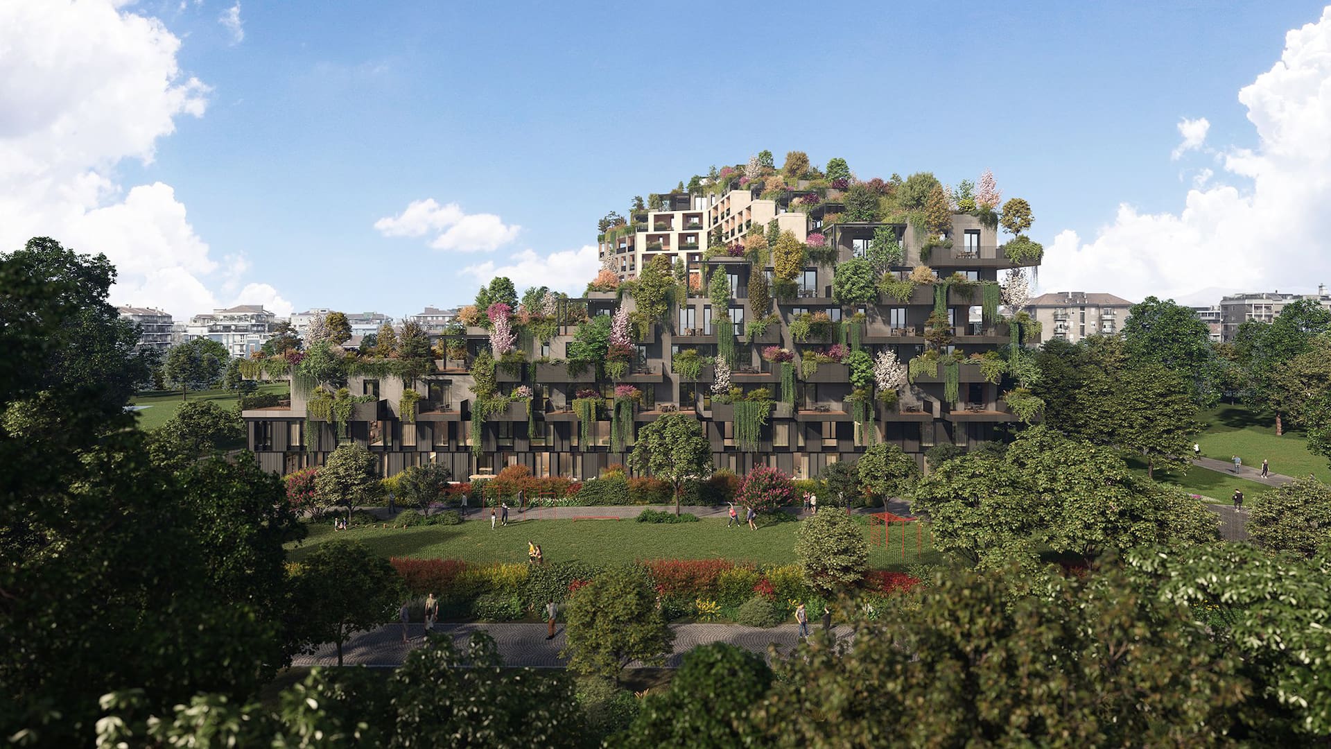 La propuesta de Bosque Navigli, complejo residencial que recupera las vías San Cristóforo, reforestó el distrito conocido como el Naviglio Grande