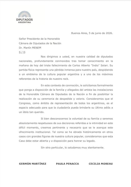 La propuesta de un grupo de diputados de Unión por la Patria