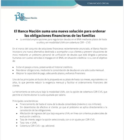 La propuesta del Nación