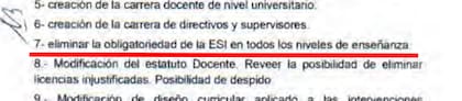 La propuesta que figuraba en la plataforma de LLA de la Cámara Nacional Electoral