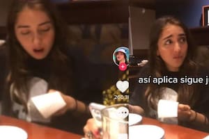 La protagonista de la historia sorprendida por la situación