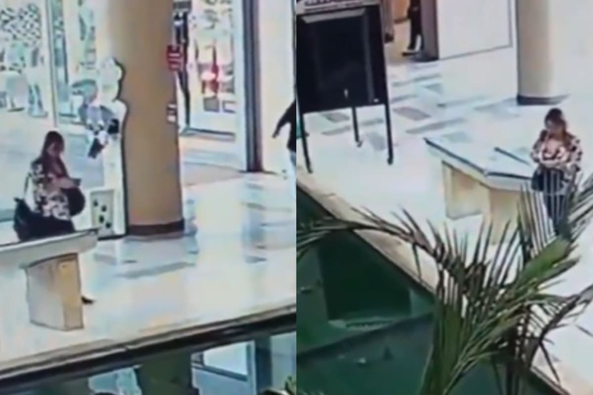 La protagonista del incidente fue auxiliada por otras personas (Foto:Captura)