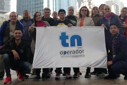 La protesta de un grupo de viajeros varados en la Ciudad de México