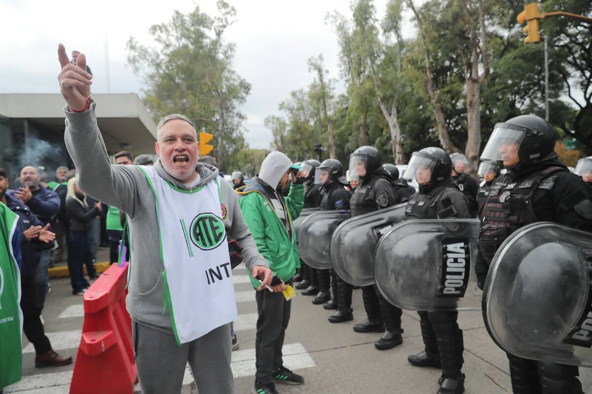 La protesta del lunes pasado en el INTI por los despidos que hubo durante el fin de semana
