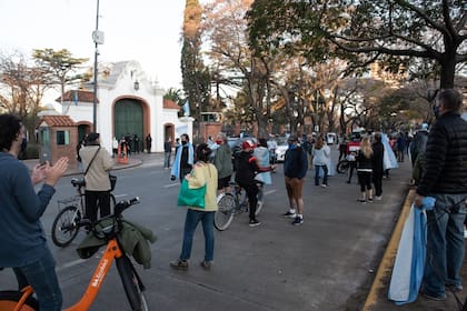 La protesta en Olivos