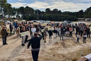 La protesta en Costa Esmeralda que se hizo semanas atrás