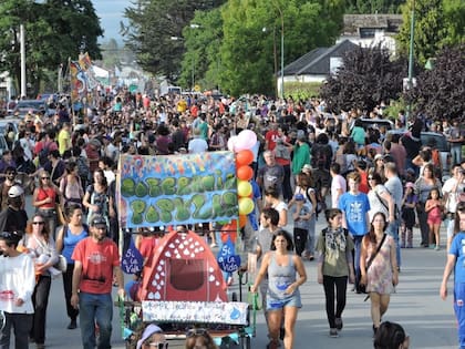 La protesta en El Bolsón