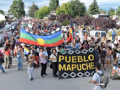 La protesta en El Bolsón