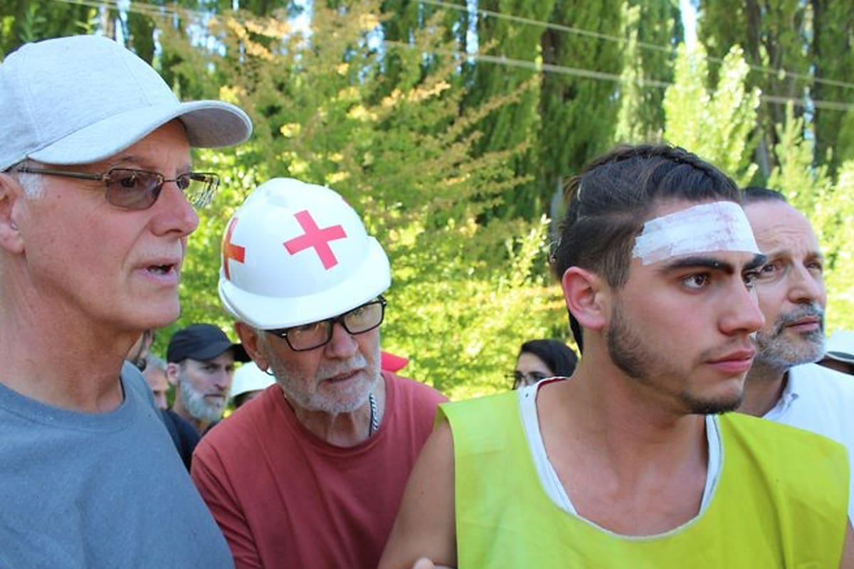 La protesta en Lago Escondido en reclamo de la apertura del camino, con el kirchnerista Daniel Gollan a la cabeza; fue en febrero pasado