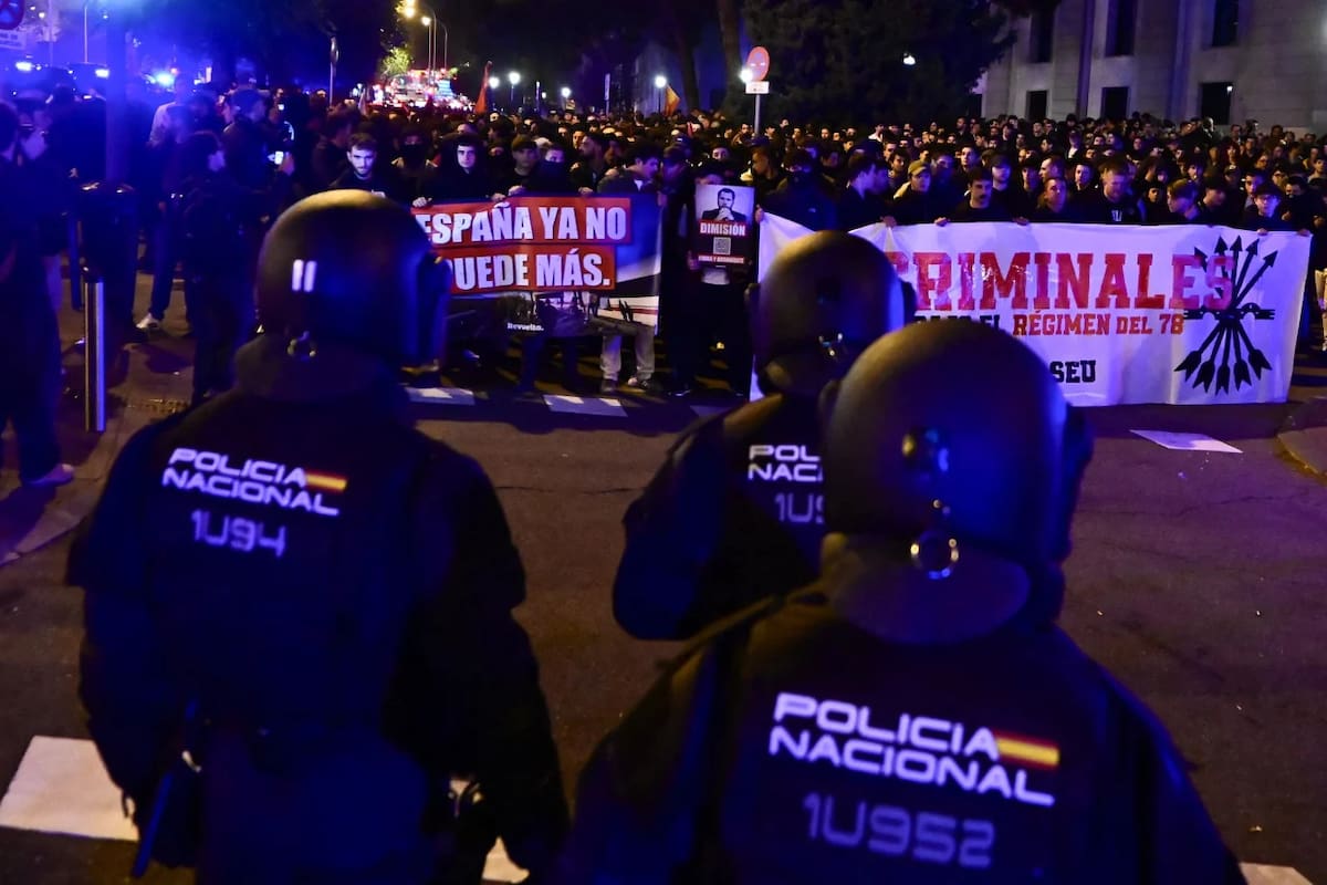 La protesta en las calles de Madrid (Foto: Juan Barbosa/Reuters)