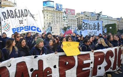 La protesta fue numerosa y transcurrió sin incidentes