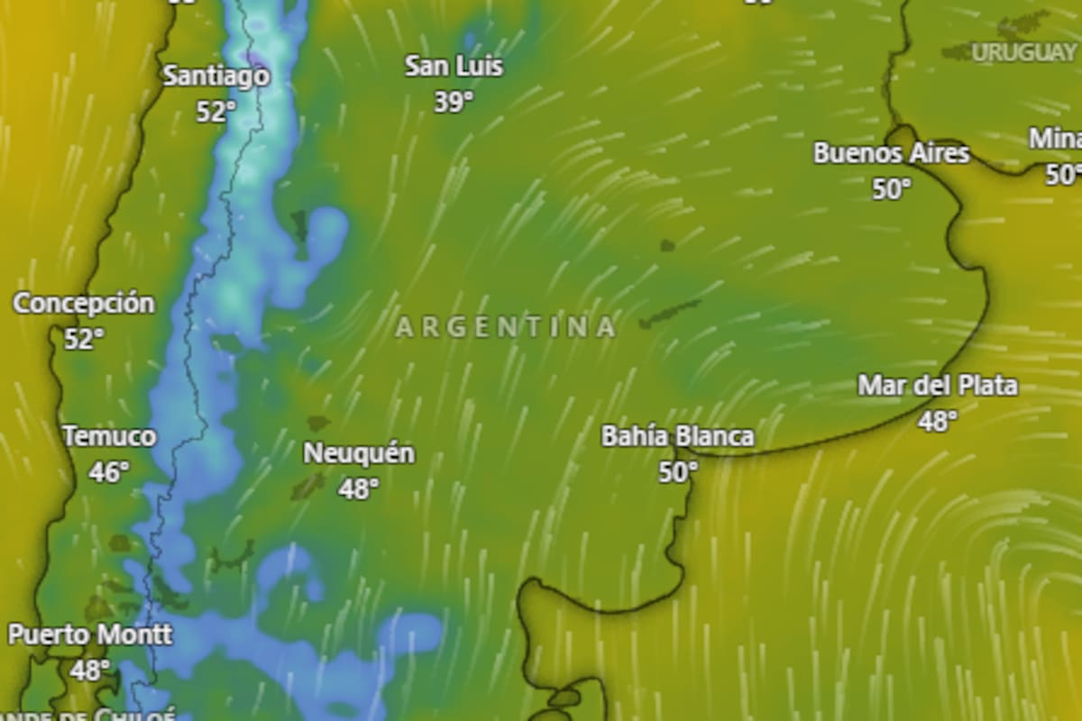 La provincia de Buenos Aires se verá afectada por fuertes ráfagas
