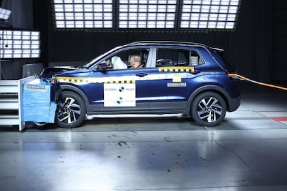 La prueba de choque del Volkswagen T-Cross que realizó Latin NCAP