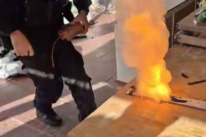 La prueba de ignición de la pólvora negra