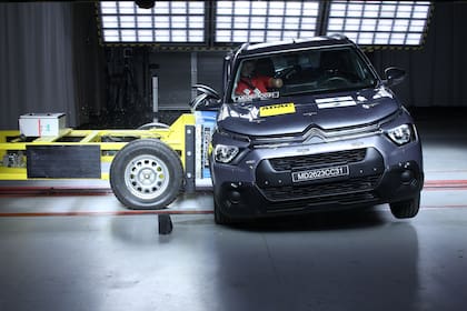 La prueba de LATIN NCAP del Citroën C3, que le otorgó 0 estrellas