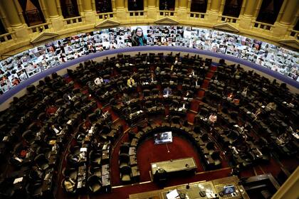 La prueba del sistema por teleconferencia en la Cámara de Diputados