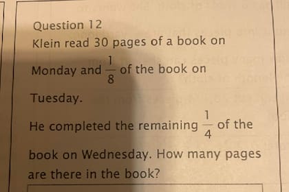 La prueba matemática de quinto año que algunos no pueden resolver