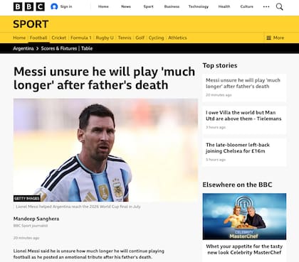 La publicación de BBC al respecto